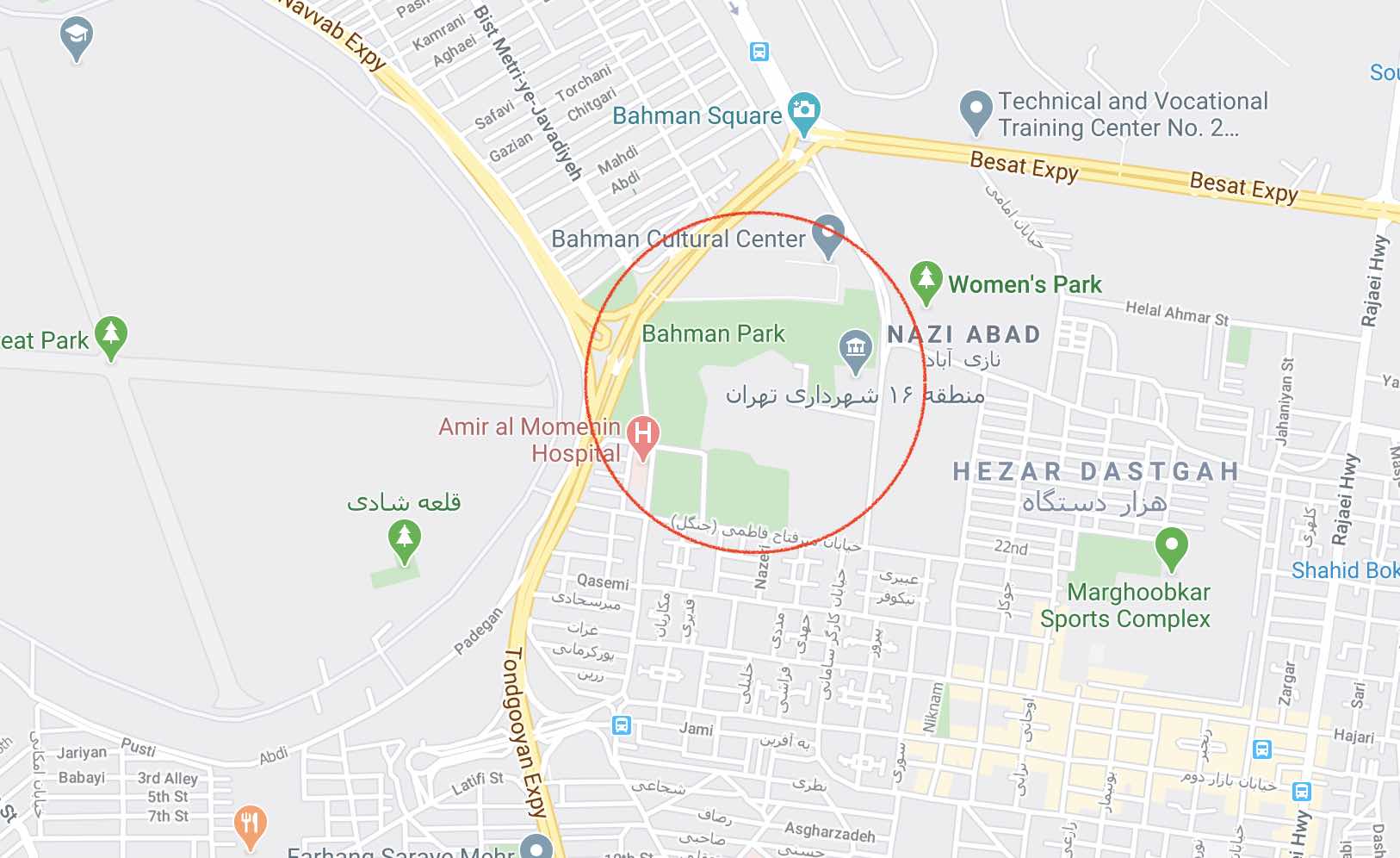 بهترین پارک های تهران (32 پارک) + آدرس و نقشه گوگل عمومی