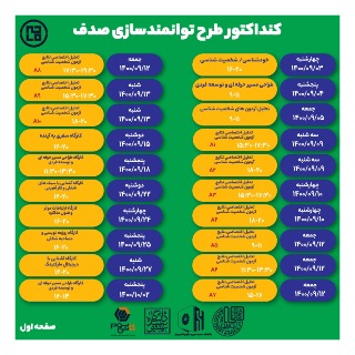 طرح توانمند سازی صدف در دانشگاه شهید بهشتی