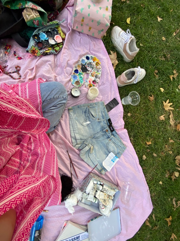 نقاشی در پارک سرگرمی و تفریحی